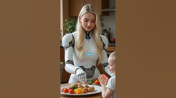 Futuristic Humanoid Robot Shares Heartwarming Kitchen Moment #robots
