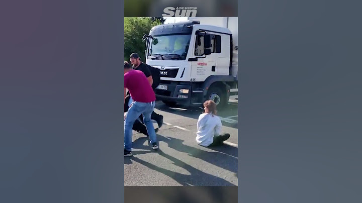 Protester dragged by her hair from the road by angry bystander