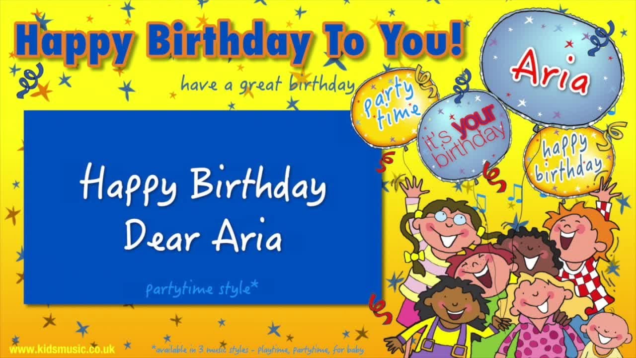 Jump Singers - Happy Birthday Dear Aria (For Partytime) - YouTube