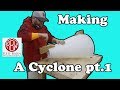 Making a dust collector cyclone from HDPE part 1 Making a dust collector cyclone from HDPE part 1