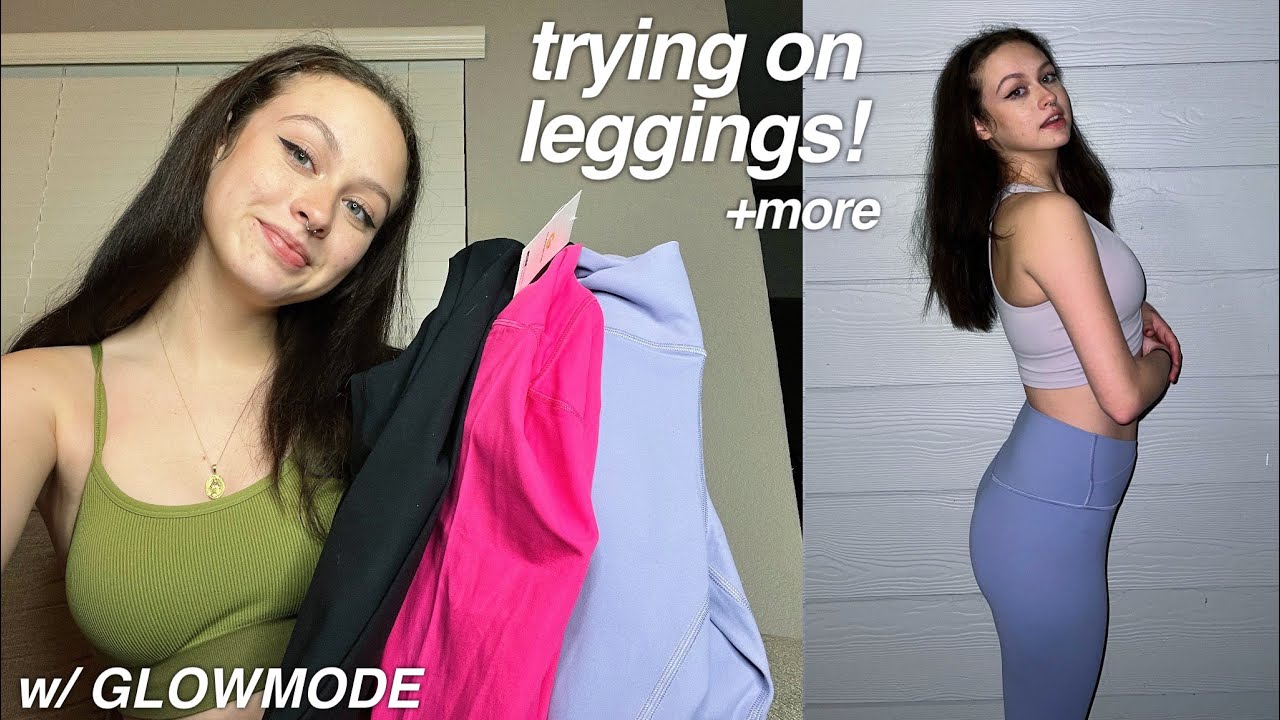 testing out GLOWMODE's leggings! try on haul 