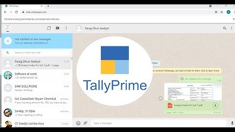 TallyPrime to Whatsapp | Tally Whatsapp Module | Send invoices, PDF