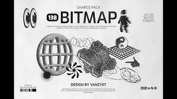 Download 138 Bitmap Vector Shapes Pack Stock Graphics