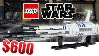 $600 LEGO Star Wars UCS INVISIBLE HAND Custom Set Review! (Republic Bricks)