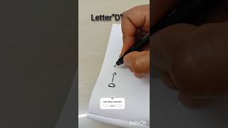 "D" letter writing |D alphabet | #youtuber #handwriting #music #shortvideo #writing #calligraphy