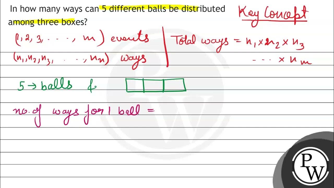 In how many ways can 5 different balls be distributed among three boxes