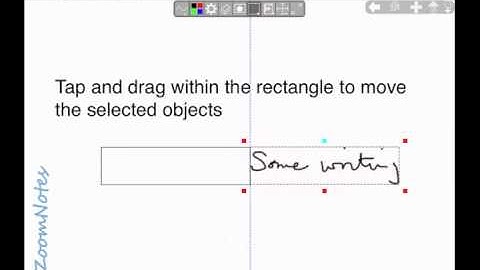 Zoomnotes Select/Move How-to tutorial
