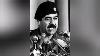 الرئيس العراقي صدام حسين Iraqi President Saddam Hussein