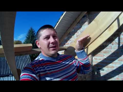 Установка стропил двускатной крыши, своими руками. Серия №16