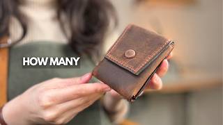 Complete Leather Card Holder Tutorial - Snap Closure Included with PDF Pattern