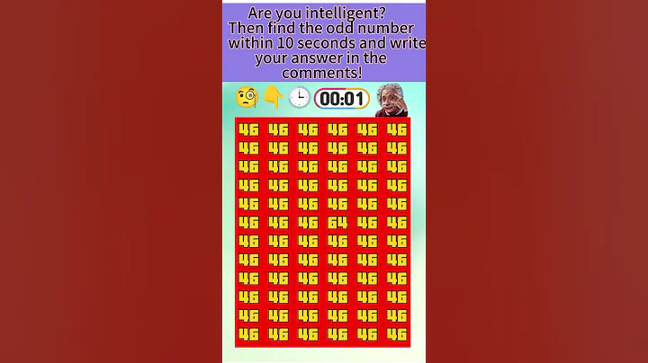 Find the Different Number Only Smart People Can Solve It 6Second Brain Test! Can You Spot It