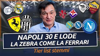 NAPOLI 30 E LODE! La ZEBRA come la FERRARI - Tier list STEMMI EP. 1 | Fabio Caressa