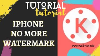 How to Remove Watermark in KINEMASTER on iPhone/ iOS TUTORIAL for FREE