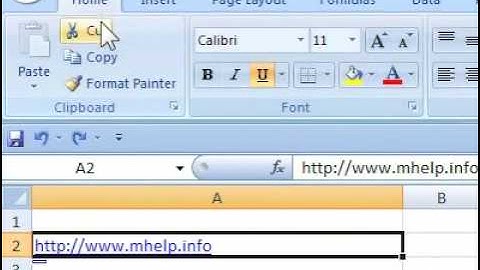 How to copy a hyperlink in a spreadsheet