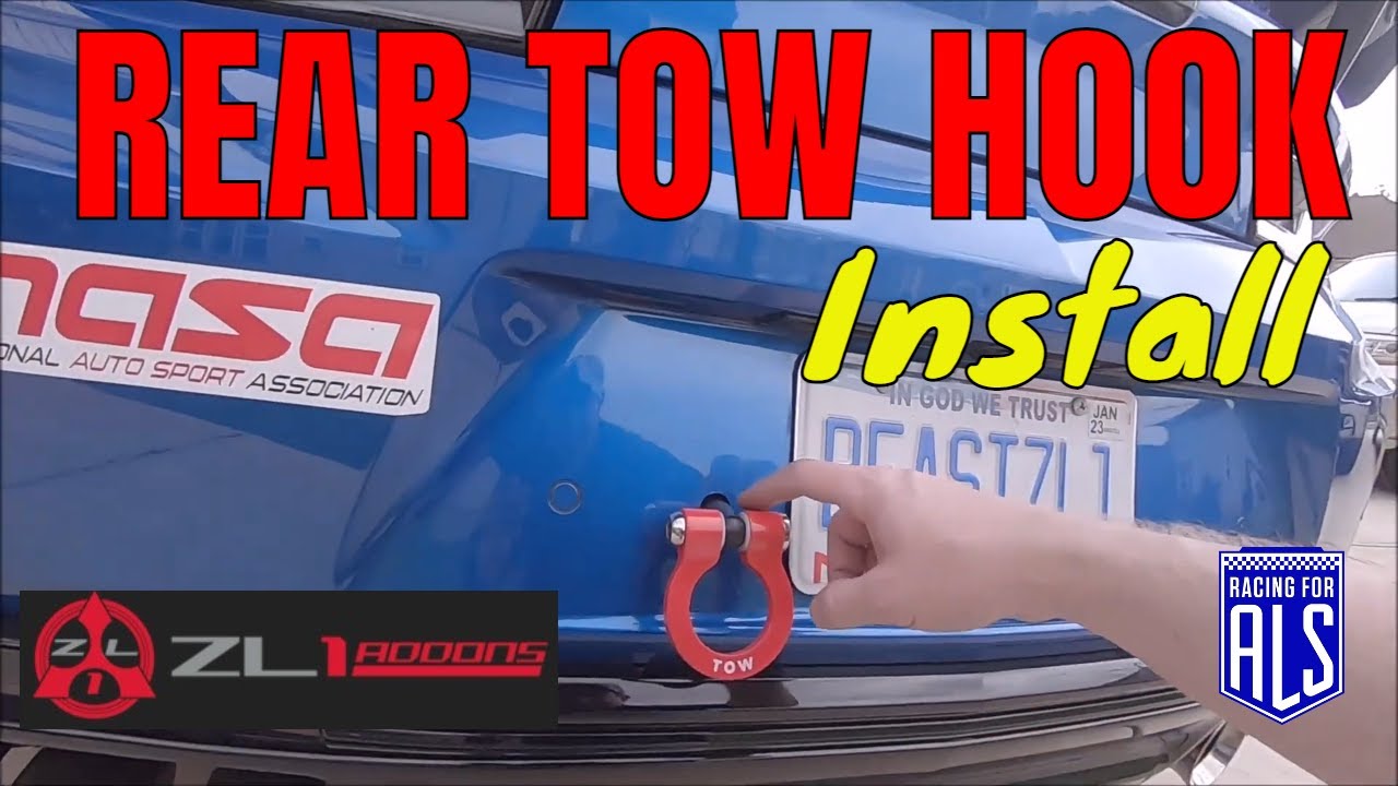 Rear Tow Hook Installation Camaro 6th Gen How To 20162022 YouTube