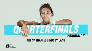 2024 CrossFit Games Quarterfinals Fee Saghafi vs  Lindsey Lane : Workout 2
