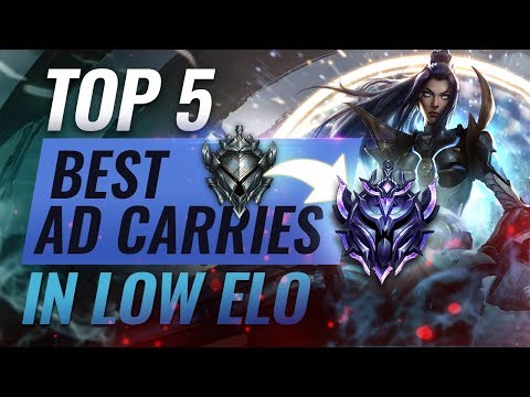 Top 5 BEST ADC Champions For Climbing Out Of Low Elo - League of Legends Season 9