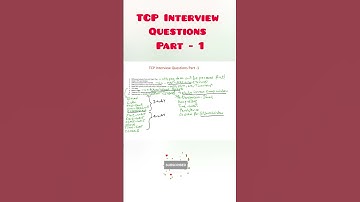 TCP interview Questions Part1 #networking #tcp #tcpip #interview #interviewquestions
