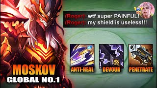 TOP 1 GLOBAL MOSKOV! NO TANK CAN WITHSTAND THIS DEVOUR - PENETRATION - ANTI LIFESTEAL COMBO BUILD! screenshot 5