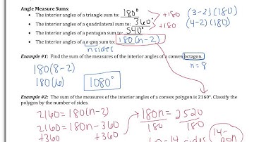 8.1: Find Angle Measures in Polygons