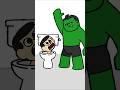 Hulk Catches Annoying Toilet Skibidi Minecraft Cartoon Meme Hulk Animation Loop