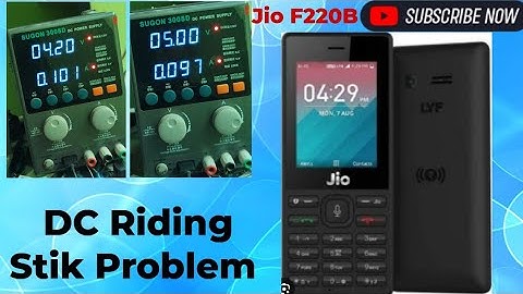 Jio F220 DC Riding Stik Problem & Jio F220 Dead Solution 100%