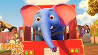 Hathi Ki Bus Chale Gol Gol Gol, हाथी की बस चले गोल गोल, Hindi Nursery Rhymes for Babies