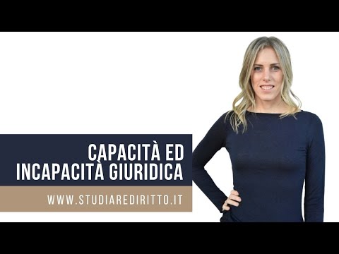 Capacità giuridica e