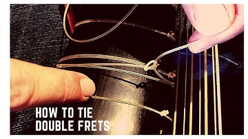 Tying DOUBLE FRETS on the Lute, by Xavier Díaz-Latorre