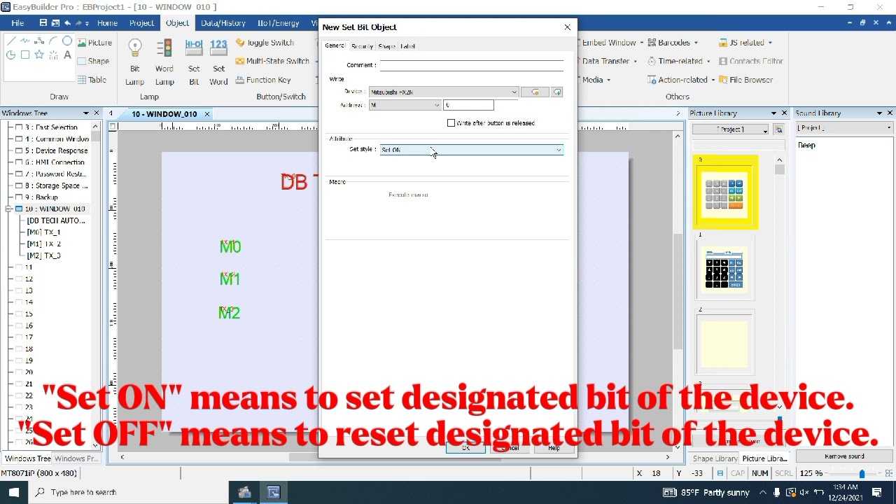 basic HMI and PLC