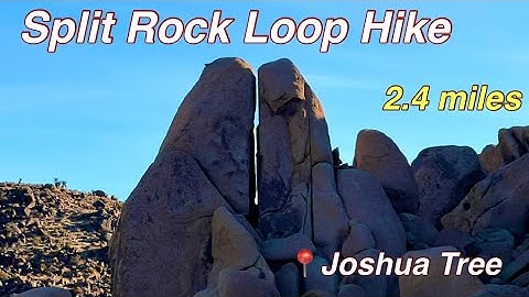 Split Rock Hike in Joshua Tree.  One of the Best Short Hikes