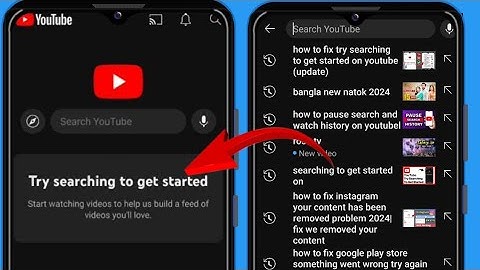 Hoe dit op te lossen Probeer te zoeken om aan de slag te gaan op YouTube Nieuwe update 2024