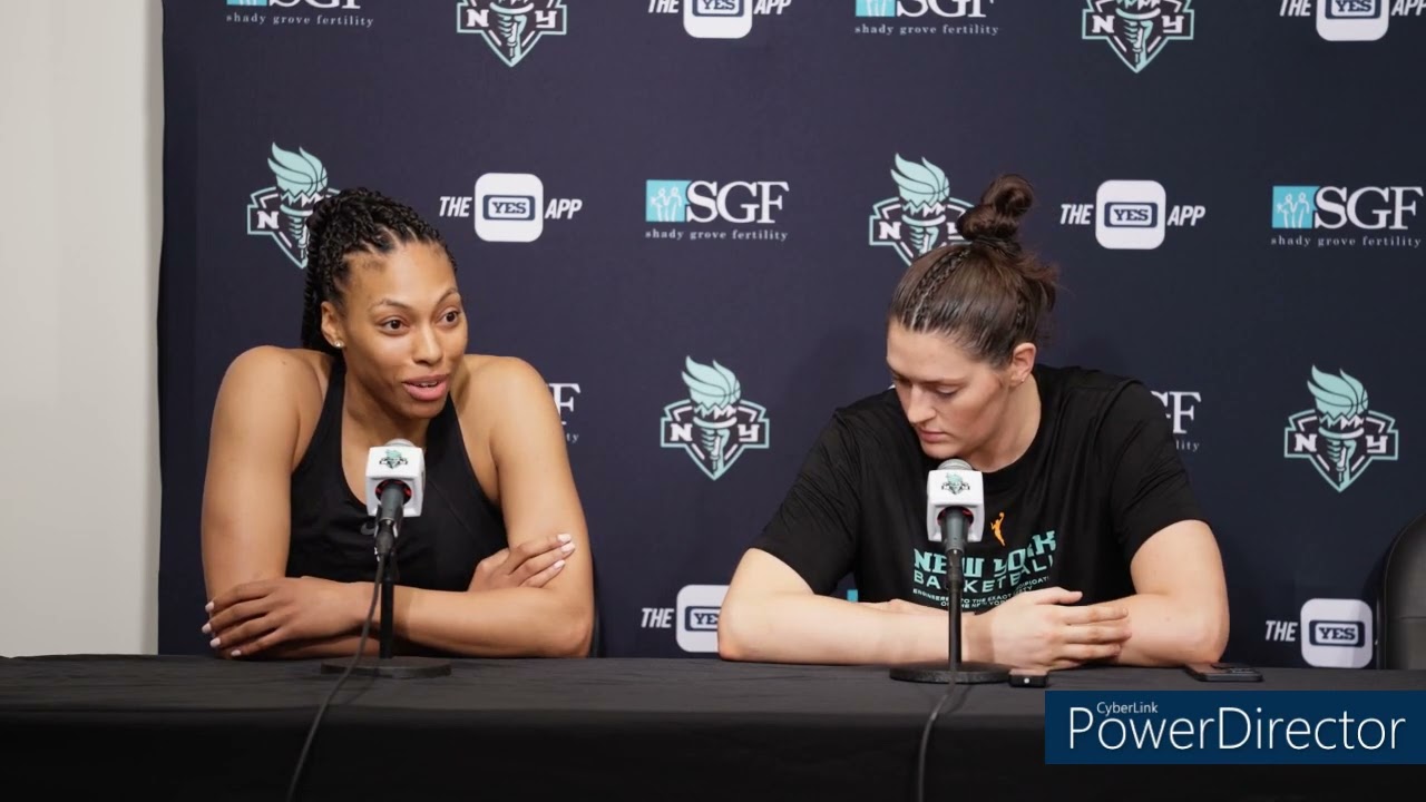 Betnijah Laney and Stef Dolson ~New York Liberty 5/8
