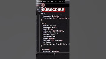 “The Cleanest CSS Button You’ll Ever See 😍#shorts #coding #programming #html #python #css #frontend