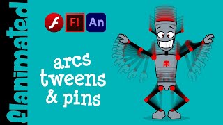 Tweens, arcs and pins in Adobe Animate