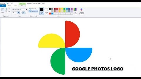 How to Draw GOOGLE PHOTOS Logo in MS PAINT | Ms PAint Tutorial Step by Step