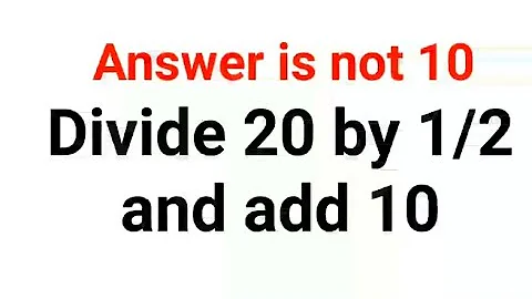 Divide 20 by 12 and add 10. The answer is not 10. Can you solve this American Math Test? #usa