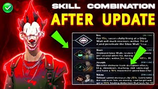 After update skill combination | Best character combination in Free fire | CS Character Combination