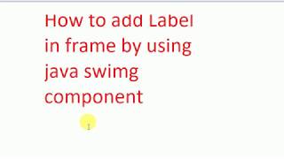Famous How to use Label in frame using java swing component by Notepad Profile