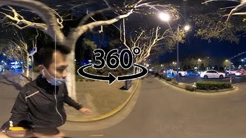 GoPro Max Night Run 360 video Time Warp X 10 Speed