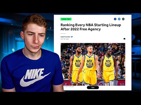 RANKING EVERY NBA STARTING LINEUP POST FREE AGENCY!