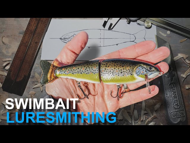 Swimbait Luresmithing - making a wooden trout fishing lure 