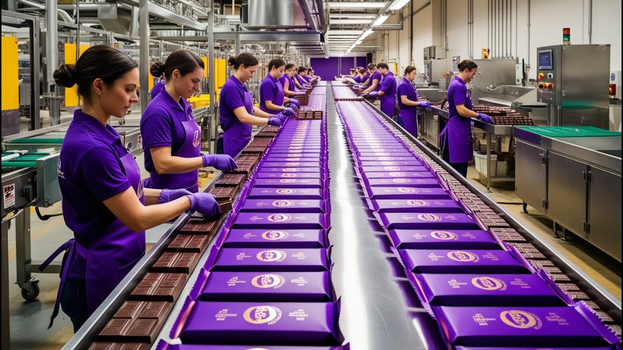 How Millions of Cadbury Dairy Milk Bars Are Made Inside a Factory?