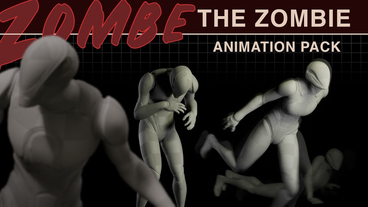 Zombe the Zombie Animation Pack - 1 - YouTube