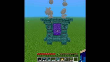 Best Viral Nether Portal Design Tutorial In Minecraft #Shorts