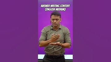 Answer Writing Content (English Medium) #mpscenglish #mpsc #writing