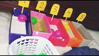 maths activity / Number recognition./count and recognize  the number @homeschooling ideas