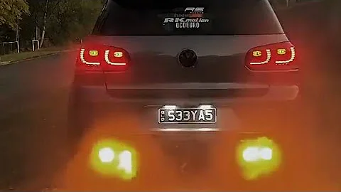 Golf Mk6 R Tuned - Anti Lag Insane Fire flames & Bangs