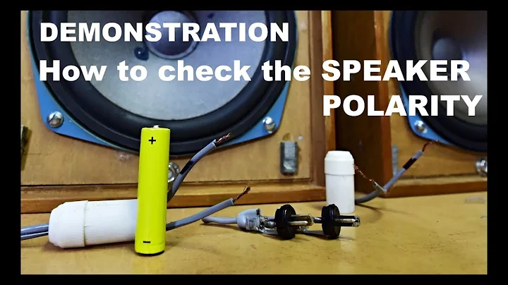 How to Check the Speaker Polarity with BATTERY - DEMONSTRATION