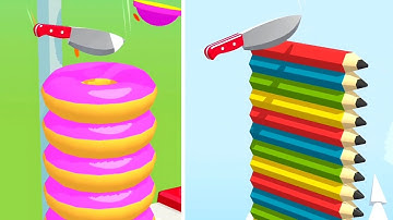 Slice It All Gameplay! Satisfying and relaxing ASMR slicing video